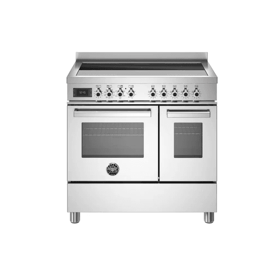 Bertazzoni Professional 90cm Range Cooker Twin Oven Electric Induction Stainless Steel PRO95I2EXT