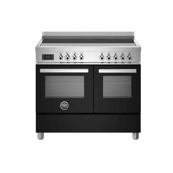 Professional 100cm Range Cooker Twin Oven Electric Induction Black PRO105I2ENET