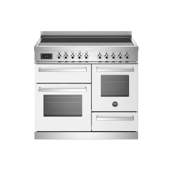 Bertazzoni Professional 100cm Range Cooker XG Oven Induction White PRO105I3EBIT