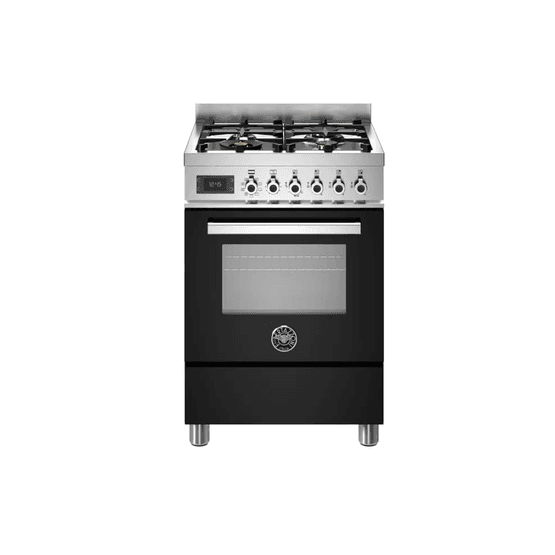 BERTAZZONI PRO64L1ENET Professional 60cm Single Oven Dual Fuel Black