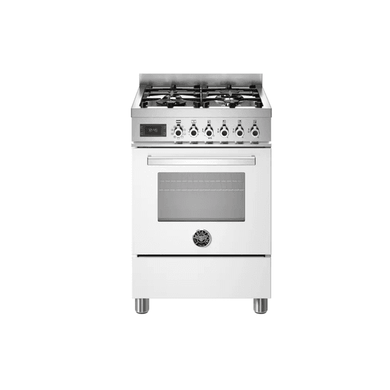 Bertazzoni PRO64L1EBIT Professional 60cm Single Oven Dual Fuel White