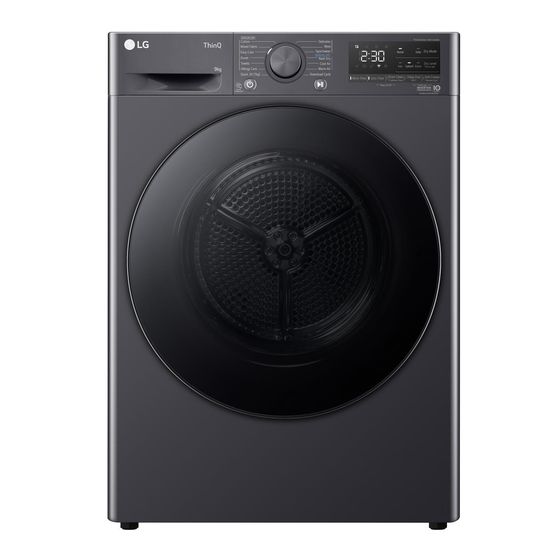 LG FDV709GN Series 4 ThinQ 9kg Heat Pump Tumble Dryer Slate Grey