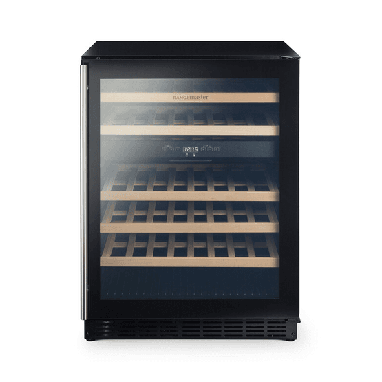 RANGEMASTER RDZ6046BL/ Wine Cabinet 60cm Black with Stainless Steel Trim