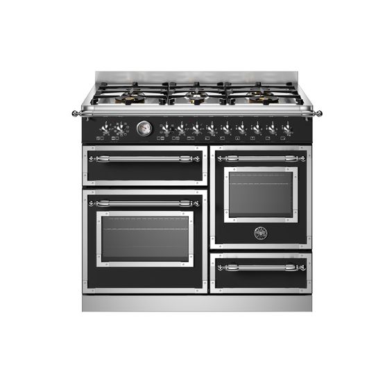 Heritage 100cm Range Cooker XG Oven Dual Fuel Black HER106L3ENET
