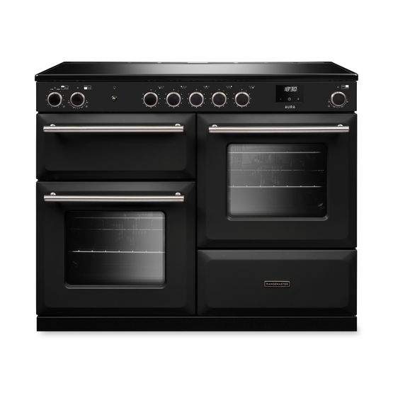 RANGEMASTER AURAO110EIPCBL/BN1 Aura 110 Induction Charcoal Black with Brushed Nickel Trim