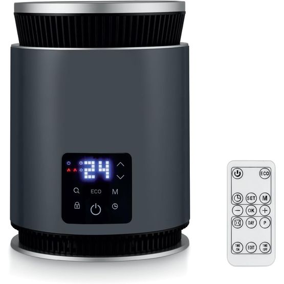Black and Decker BXSH37034GB 1.8 kW Ceramic Desk Heater Grey