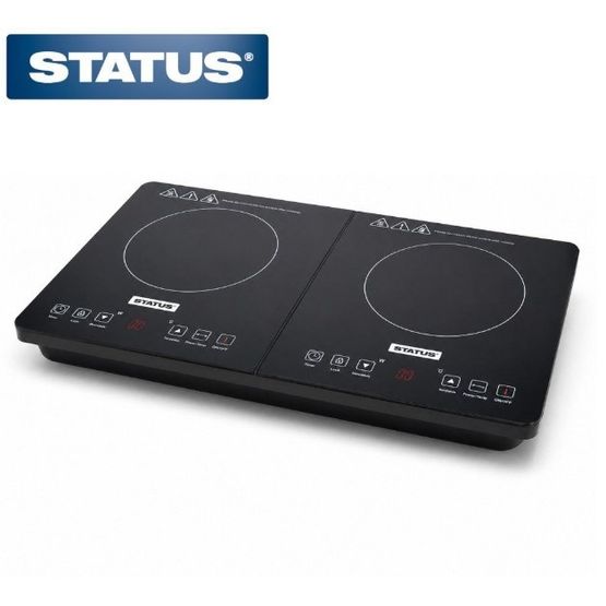 Status ROCHESTER1PKB2 Table Top 13A Double Induction Hob Black