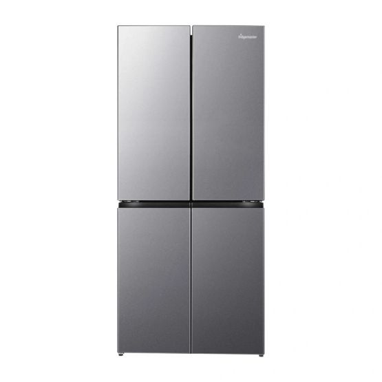 FRIDGEMASTER MQ79395ES 79.4cm 65/35 Total No Frost American Fridge Freezer - Silver