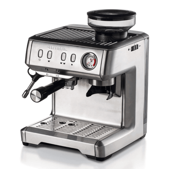 ARIETE 00M131310ARAS Espresso Machine with Grinder - Stainless Steel