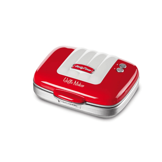 ARIETE Retro Waffle Maker - Red