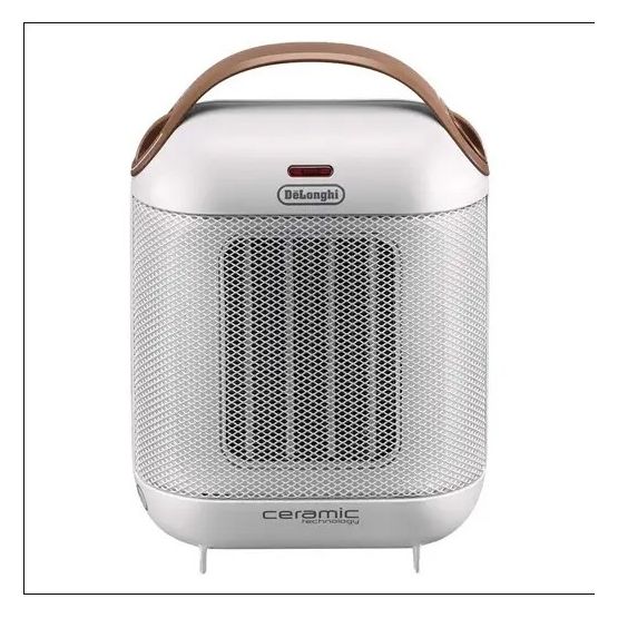 DELONGHI HFX30C18.IW 1800W Capsule Ceramic Fan Heater - White