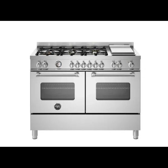 BERTAZZONI MAS126G2EXT Master Series Stainless Steel Dual Fuel Range Cooker 120cm