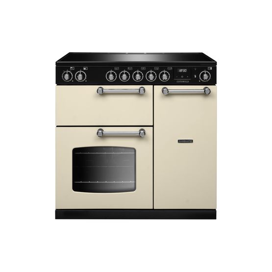 RANGEMASTER COT90EIPPCR/CM1 Cotswold 90 Induction Pale Cream with Chrome Trim