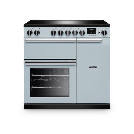 RANGEMASTER PR90EIPMSB/CM1 Professional 90 Induction Misty Blue with Chrome Trim
