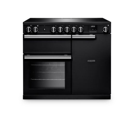 RANGEMASTER PR100EIPCBL/CM1 Professional 100 Induction Charcoal Black with Chrome Trim