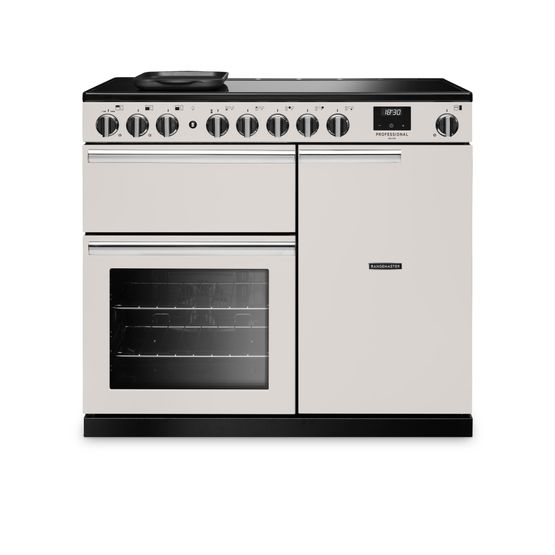 RANGEMASTER PRDL100EIPIVY/CM1 Professional Deluxe 100 Induction Ivory with Chrome Trim