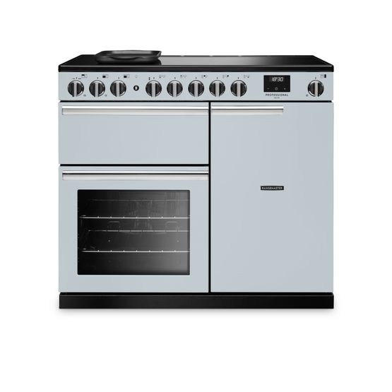 RANGEMASTER PRDL100EIPMSB/CM1 Professional Deluxe 100 Induction Misty Blue with Chrome Trim