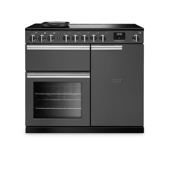 RANGEMASTER PRDL100EIPSLT/CM1 Professional Deluxe 100 Induction Slate with Chrome Trim
