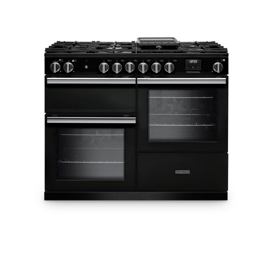 RANGEMASTER PRO110DFPCBL/CM1 Professional OC 110 Dual Fuel Charcoal Black with Chrome Trim