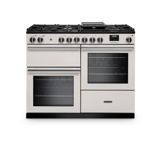 RANGEMASTER PRO110DFPIVY/CM1 Professional OC 110 Dual Fuel Ivory with Chrome Trim