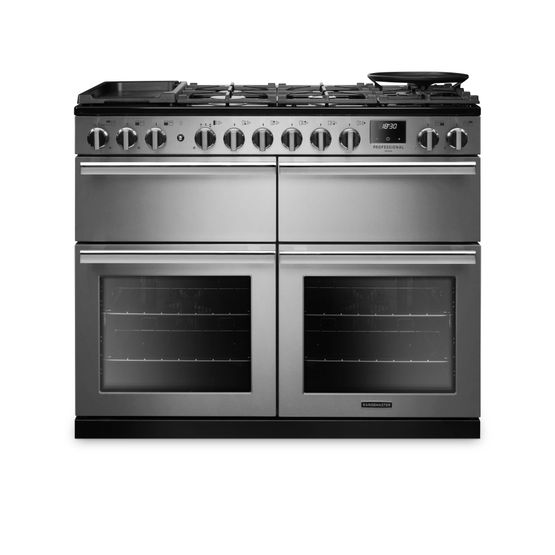 RANGEMASTER PRDLB110DFSTST/CM1 Professional Deluxe SC  110 Dual Fuel Stainless Steel with Chrome Trim
