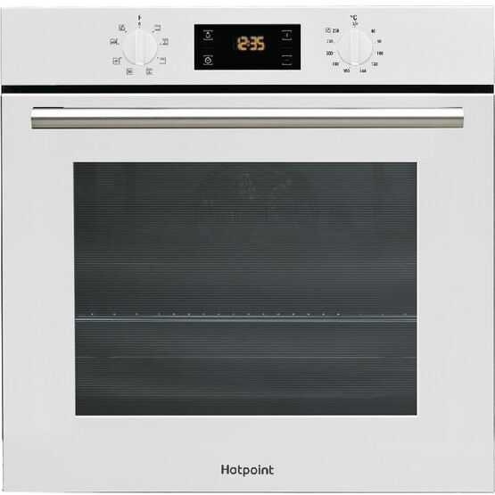 HOTPOINT SA2540HWH HydroClean Built-In Single Oven White