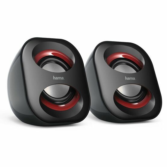 HAMA SONIC Mobil 183 USB 3w Notebook Speakers Black/Red 173131