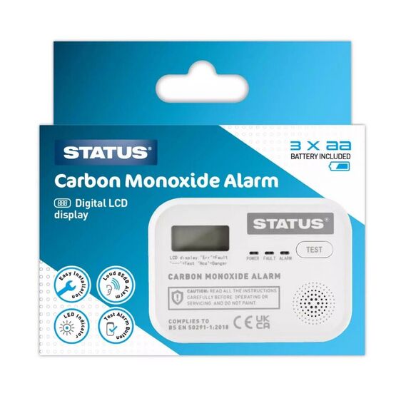 STATUS 3xAA Battery Carbon Monoxide Alarm
