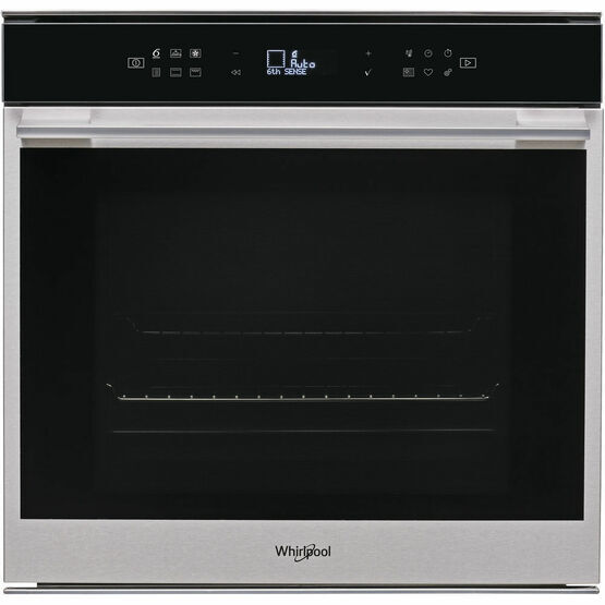 WHIRLPOOL W7OM44BPS1P W Series Pyrolytic Built-In Single Oven Black Stainless Steel