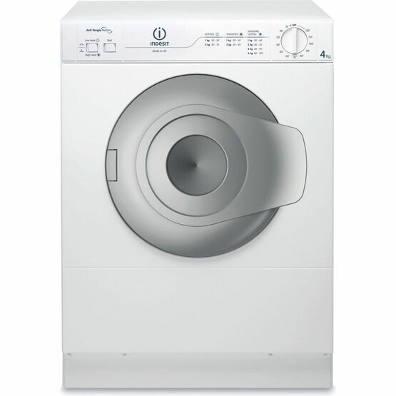 INDESIT NIS41V 4kg Compact Front Vented Tumble Dryer White