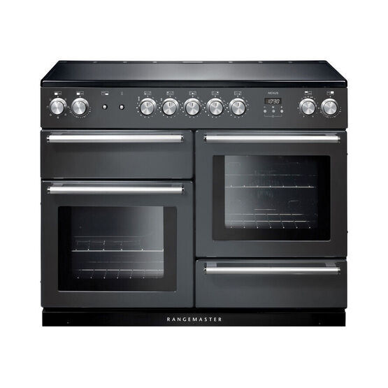 RANGEMASTER NEX110EISL/C Nexus 110 Induction Range Slate with Chrome Trim