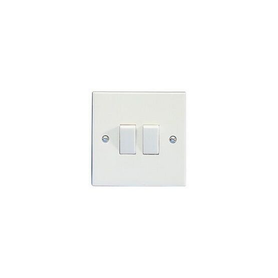GET Exclusive 2 Gang 2 Way 10A Light Switch
