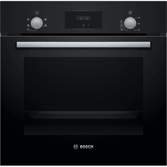 Bosch HHF113BA0B 59.4cm Built In Electric Single Oven With 3D Hot Air - Black