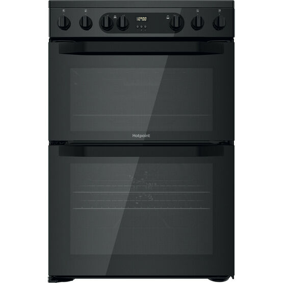 HOTPOINT HDM67V9CMBUK Electric 60cm Double Oven - Black