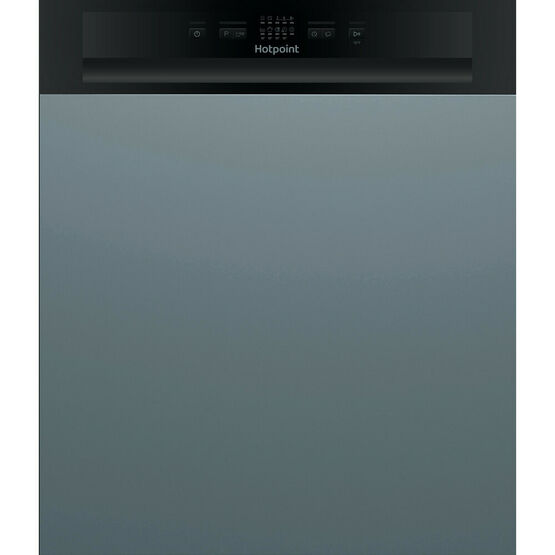 Hotpoint HBC2B19UKN Semi Integrated Full Size Dishwasher Black