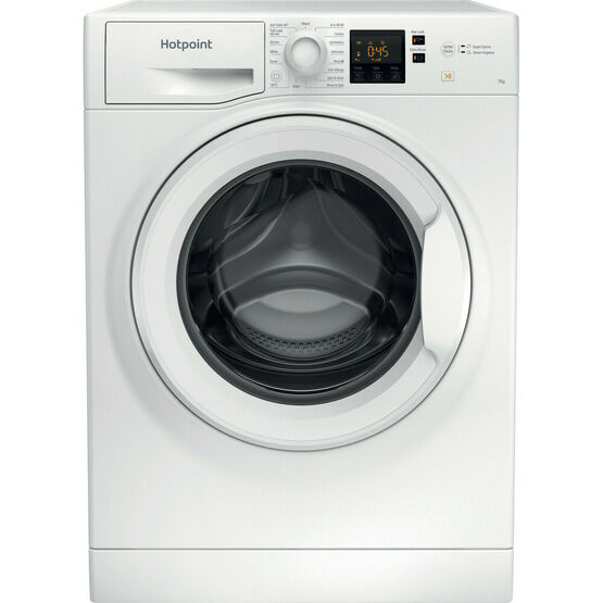 HOTPOINT NSWF743UWUK Washing Machine 7kg 1400 Spin AntiStain White