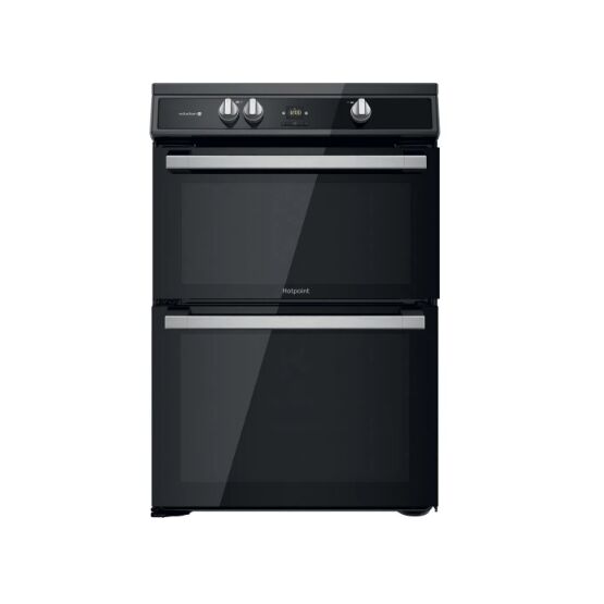 HOTPOINT HDT67I9HM2C 60cm Electric Double Oven Induction Hob Black