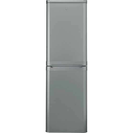 silver fridge freezer indesit