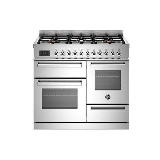 Bertazzoni Professional 100cm Range Cooker XG Oven Dual Fuel Stainless Steel PRO106L3EXT