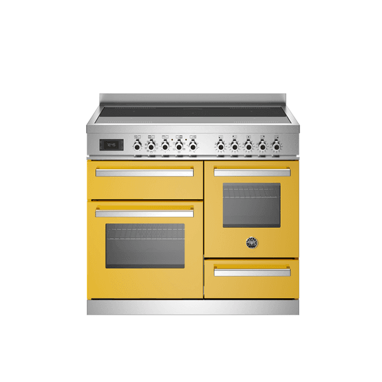 Bertazzoni Professional 100cm Range Cooker XG Oven Dual Fuel Yellow PRO105I3EGIT2