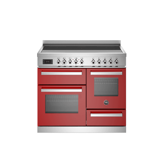 Bertazzoni Professional 100cm Range Cooker XG Oven Induction Red PRO105I3EROT2