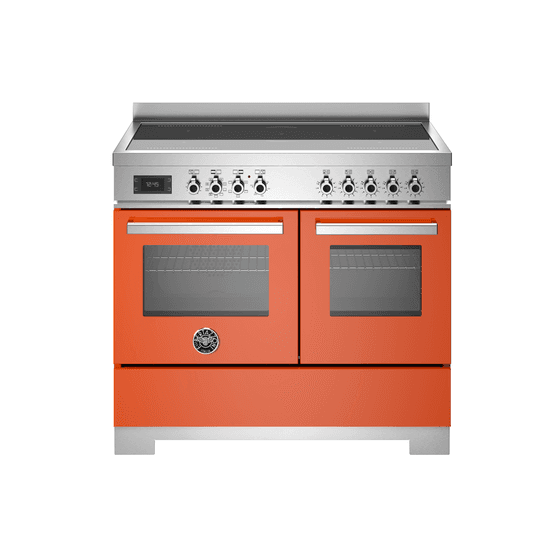 Bertazzoni Professional 100cm Range Cooker Twin Oven Electric Induction Orange PRO105I2EART2