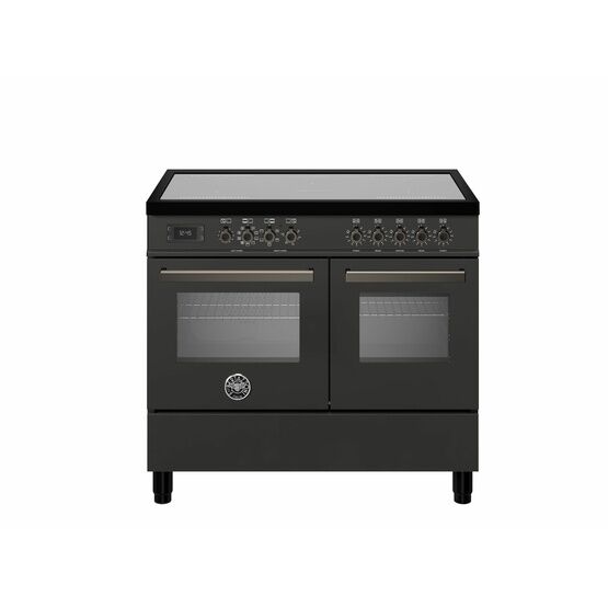 Bertazzoni Professional 100cm Range Cooker Twin Oven EIectric Induction Carbonio PRO105I2ECAT