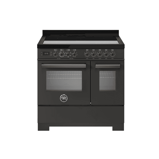 Bertazzoni Professional 90cm Range Cooker Twin Oven EIectric Induction Carbonio PRO95I2ECAT2