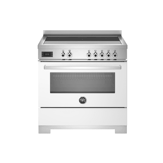 Bertazzoni Professional 90cm Range Cooker Single Oven Electric Induction White PRO95I1EBIT2