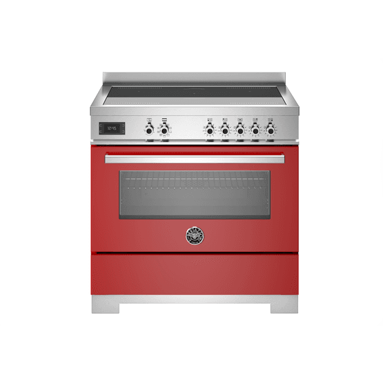 Bertazzoni Professional 90cm Range Cooker Single Oven Electric Red PRO95I1EROT2
