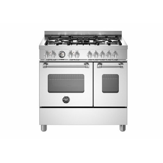 Bertazzoni Master 90cm Range Twin Oven Dual Fuel Stainless Steel MAS95C2EXC