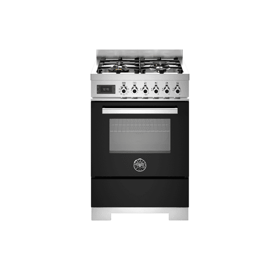 BERTAZZONI PRO64L1ENET2 Professional Black 60cm Single Oven Dual Fuel