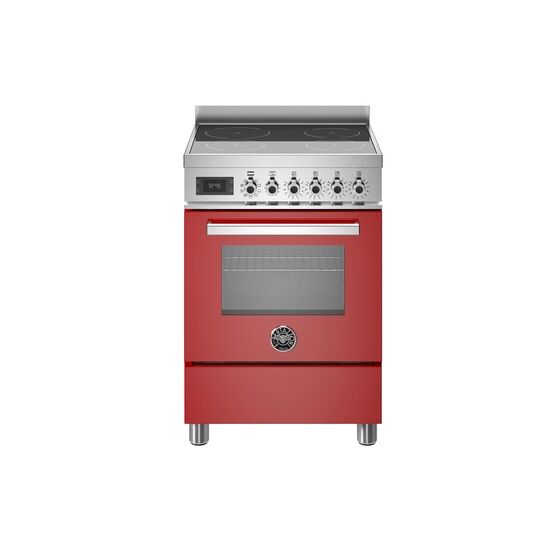 Bertazzoni Professional 60cm Single Oven Induction Cooker Gloss Red PRO64I1EROT