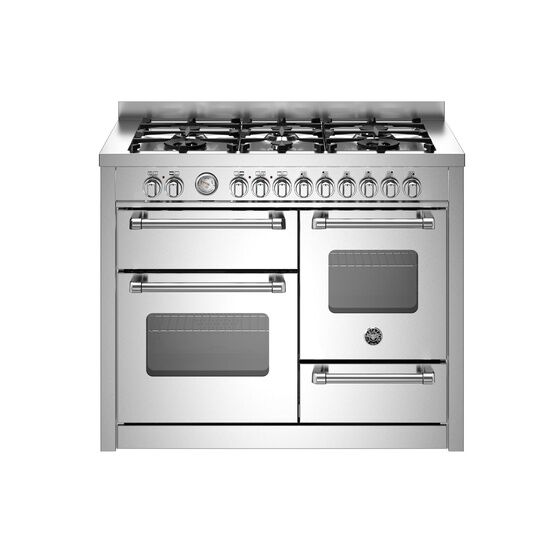 Bertazzoni Master 110cm Range Cooker XG Oven Dual Fuel Stainless MAS116L3EXC